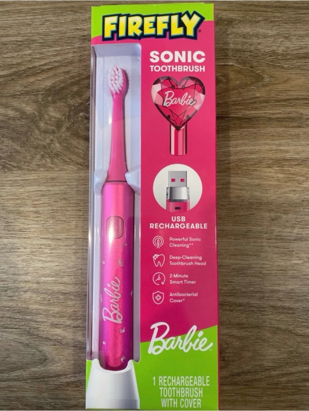 Barbie Pink USB Rechargeable Sonic Toothbrush by Firefly